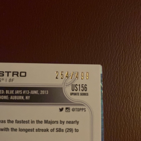 2022 Topps Tim Locastro green Parallel 254 out of 499 - Picture 3 of 3